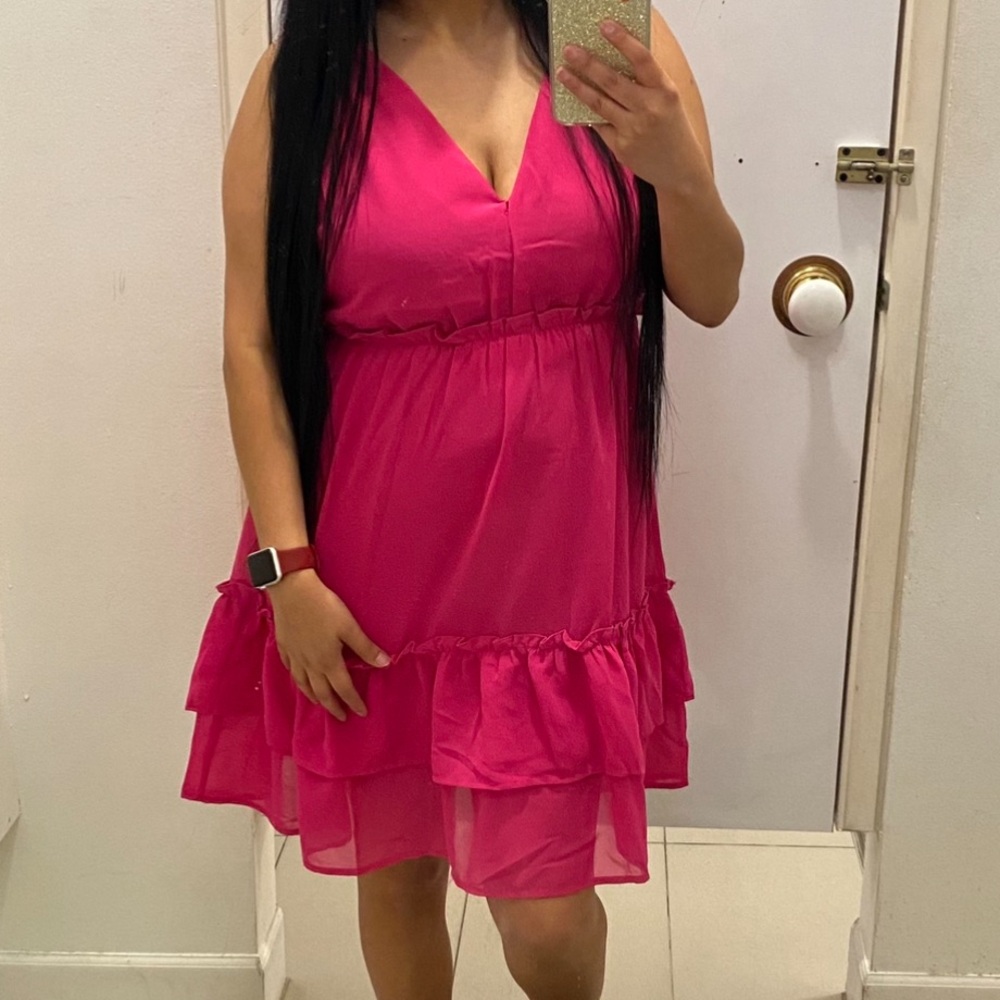 Summer pink dress